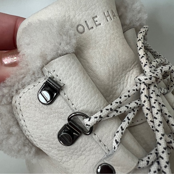 Cole Haan Grandexplore Hiker Boots women’s 9.5 ivory waterproof - Picture 8 of 8